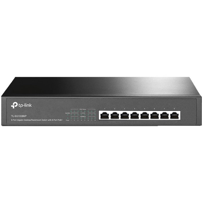 TP-Link TL-SG1008MP Switch de 8 Puertos Gigabit con PoE+ TP-Link TL-SG1008MP Switch de 8 Puertos Gigabit con PoE+